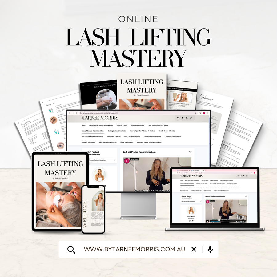Online Lash Lifting Mastery Course